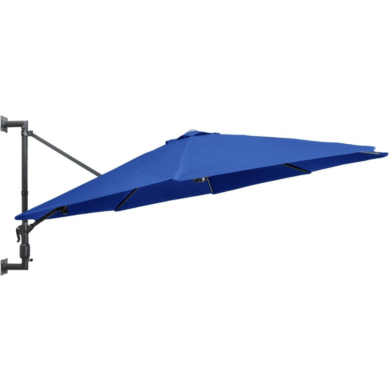 VidaXL Wall Parasol Ø 300 cm Blue