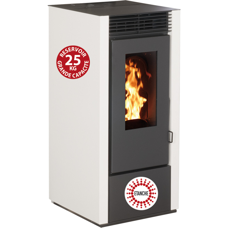 Interstoves Marina 11 KW étanche blanc