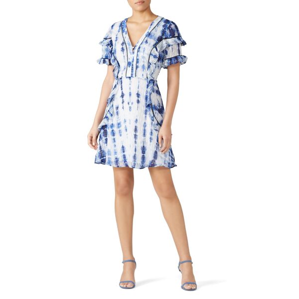 Tanya Taylor Rhett Dress blue-print