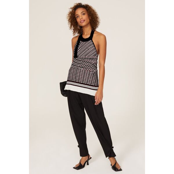 3.1 Phillip Lim Jacquard Halter Top black-multicolored-print