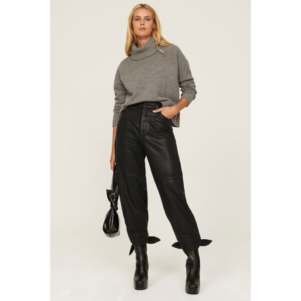 7 For All Mankind Bow Tie Pants Black