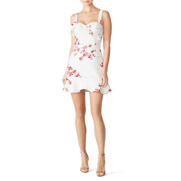 Black Halo Zalda Dress red-print-white