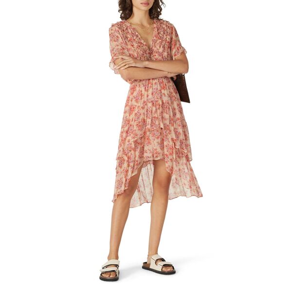 The Kooples Floral Frill Dress pink-print