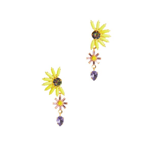 Elizabeth Cole Collins Earrings gold-yellow-multicolored