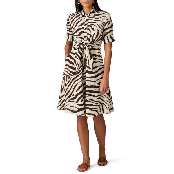 Lauren Ralph Lauren Cream Zebra Shirtdress Cream-print