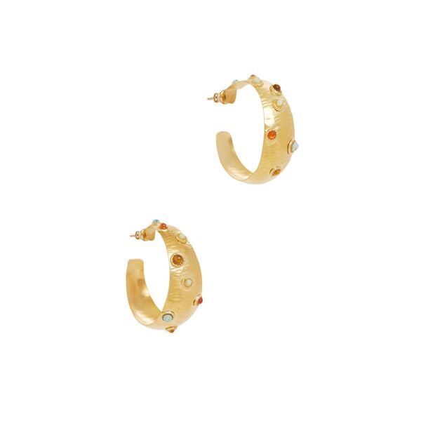 Gas Bijoux Leontia Hoop Earrings gold-multicolored