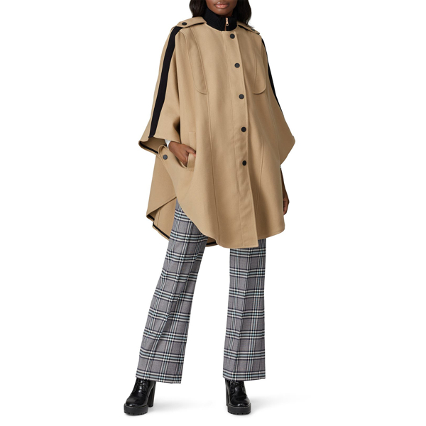tan cape coat