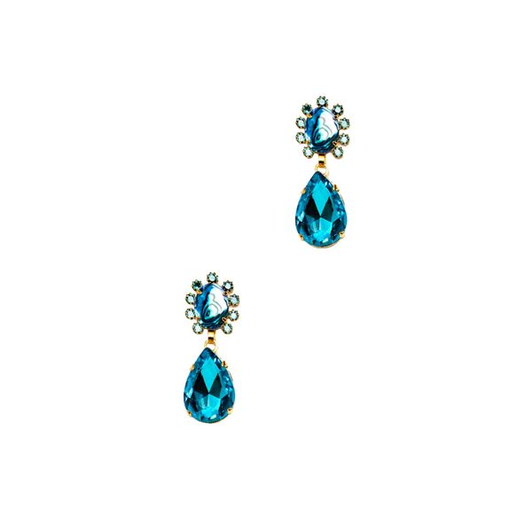 Elizabeth Cole Seraphina Earrings blue-gold