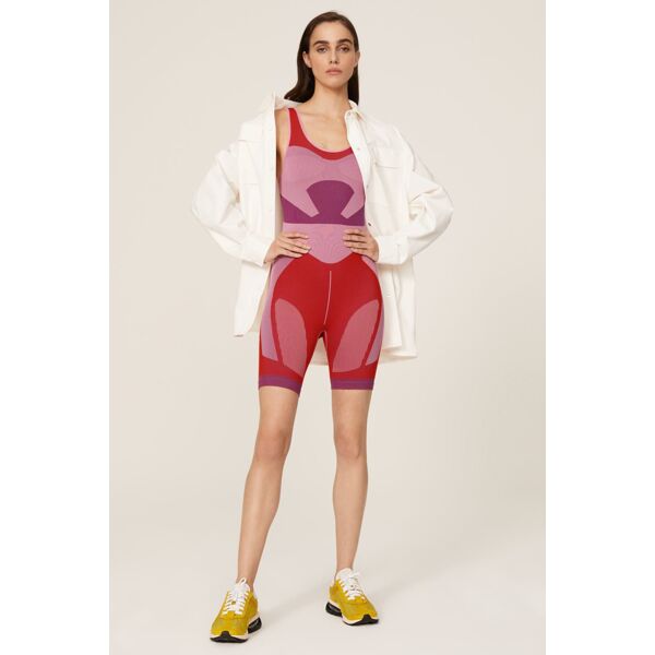 adidas by Stella McCartney Colorblock Sport Romper red-purple-print