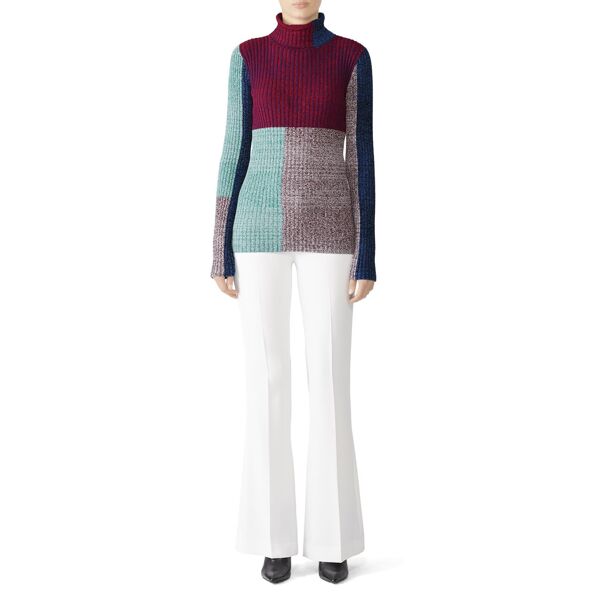 3.1 Phillip Lim Mixed Patchwork Pullover Blue-multicolored-print