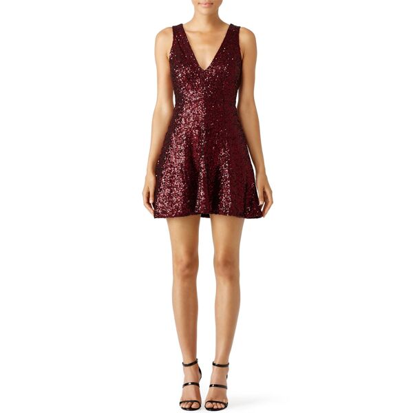 Slate & Willow Red Sequin Shimmy Dress red