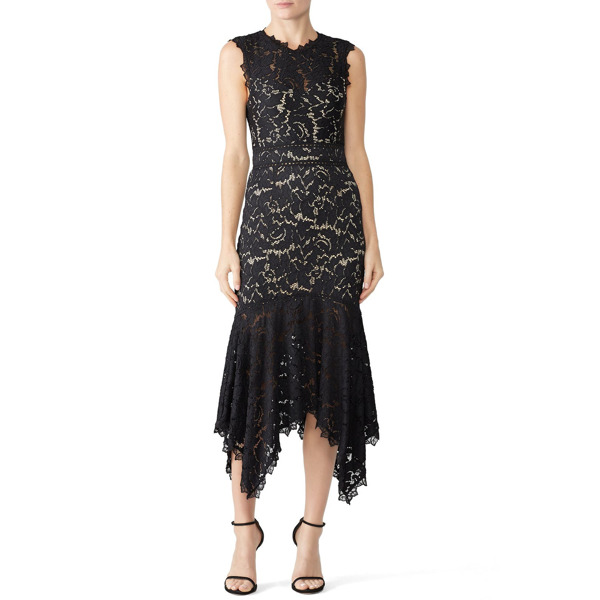 saylor black sequin farrah dress