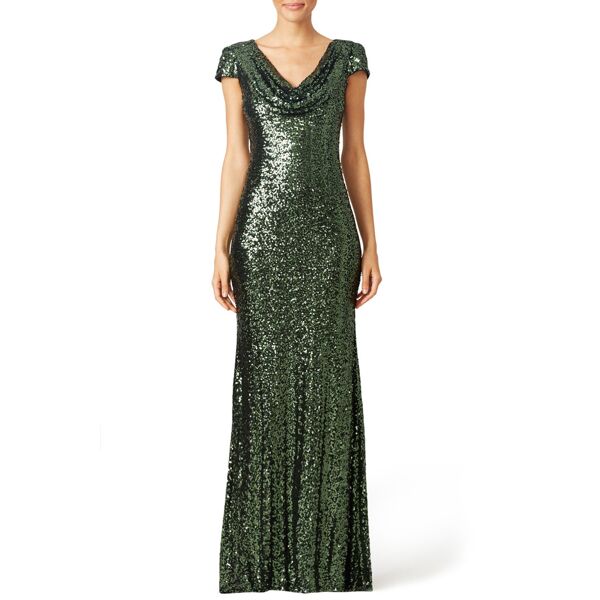 Badgley Mischka Emerald Scarlet Gown Green