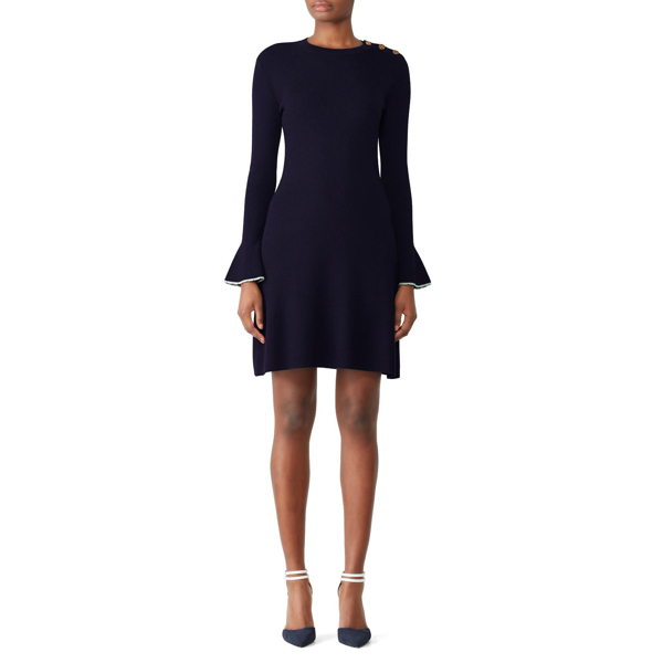 Tory Burch Flare Sleeve Sweater Dress 