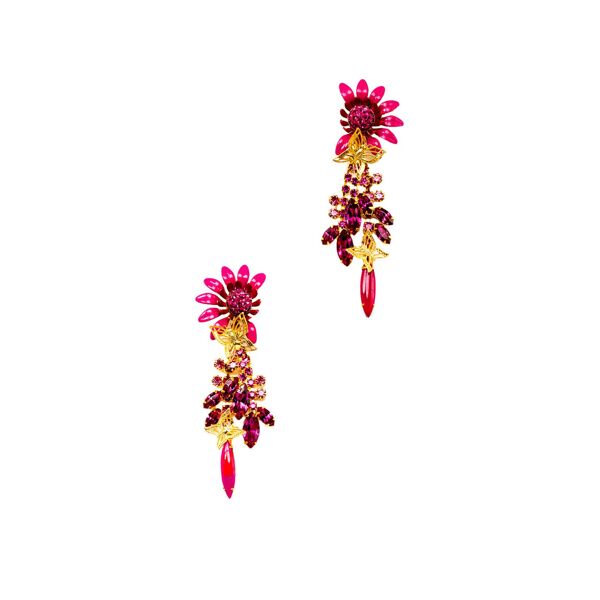 Elizabeth Cole Winnie Earrings pink-gold
