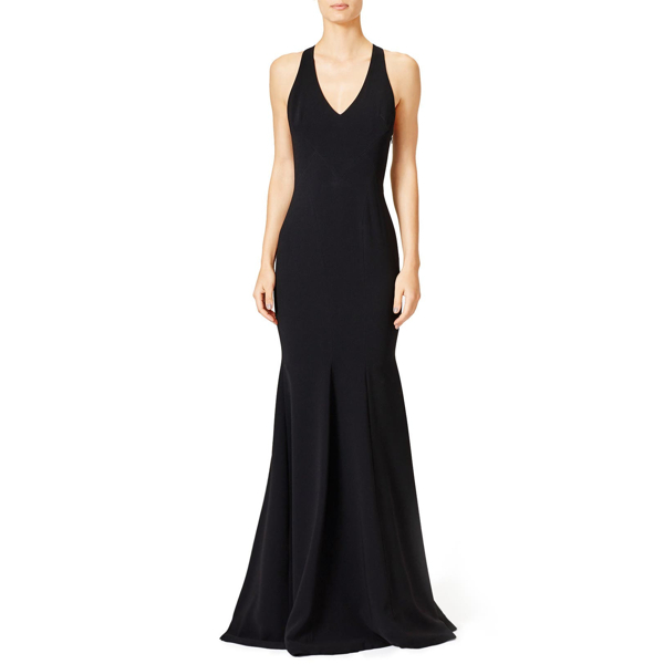 theia black matte dress