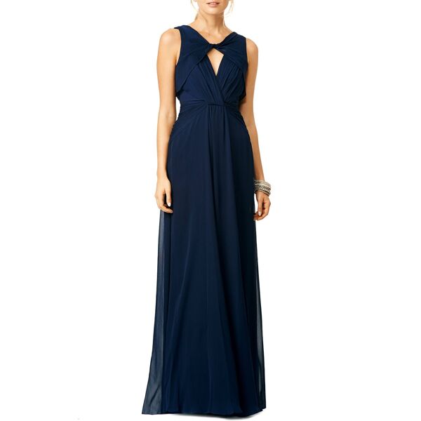 Badgley Mischka Navy Petunia Gown blue