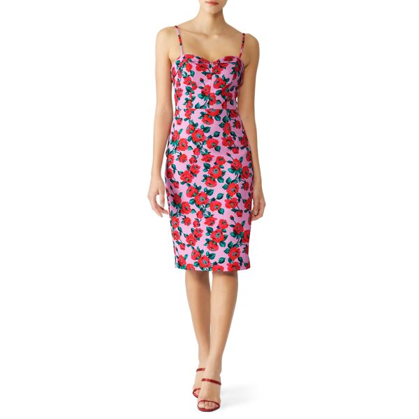 Black Halo Clover Sheath print-purple