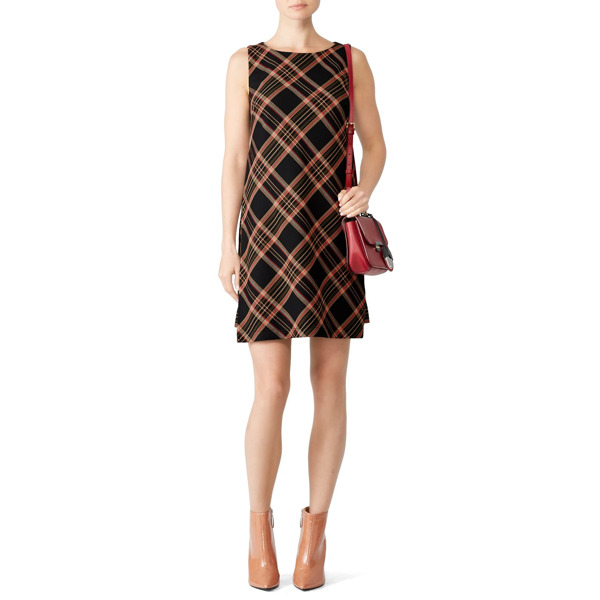 trina turk plaid dress