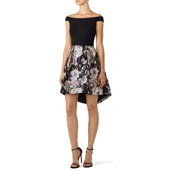 Slate & Willow Abstract Jacquard Dress black-print
