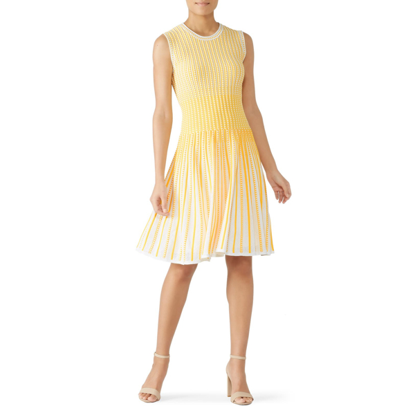Shoshanna Yellow Larina Dress yellow 