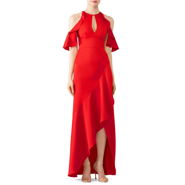 ml monique lhuillier high low dress