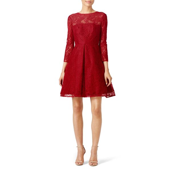 ML Monique Lhuillier Brigitte Dress red