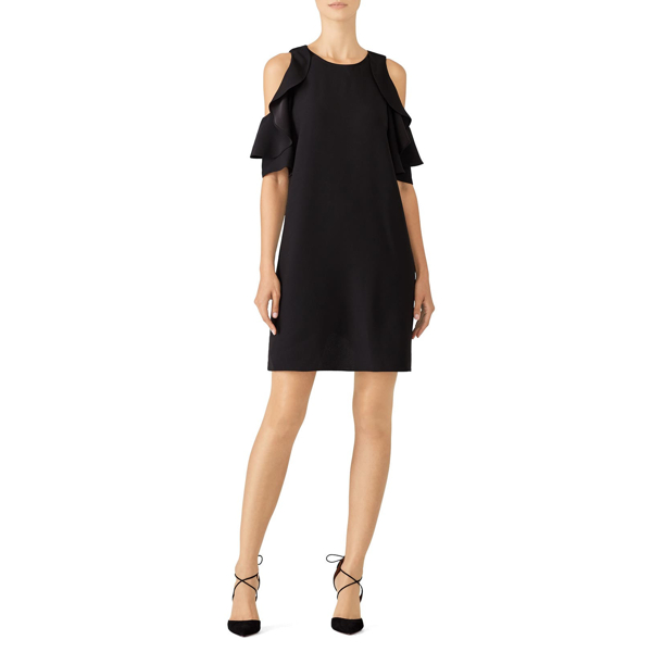 kate spade cold shoulder crepe dress
