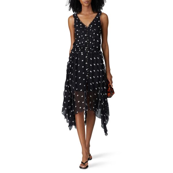 The Kooples Black Printed Sleeveless Dress black-print