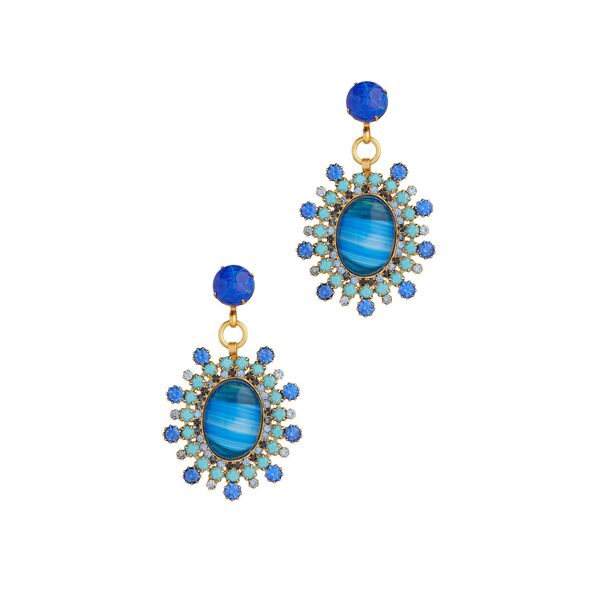 Elizabeth Cole Maven Earrings blue-green