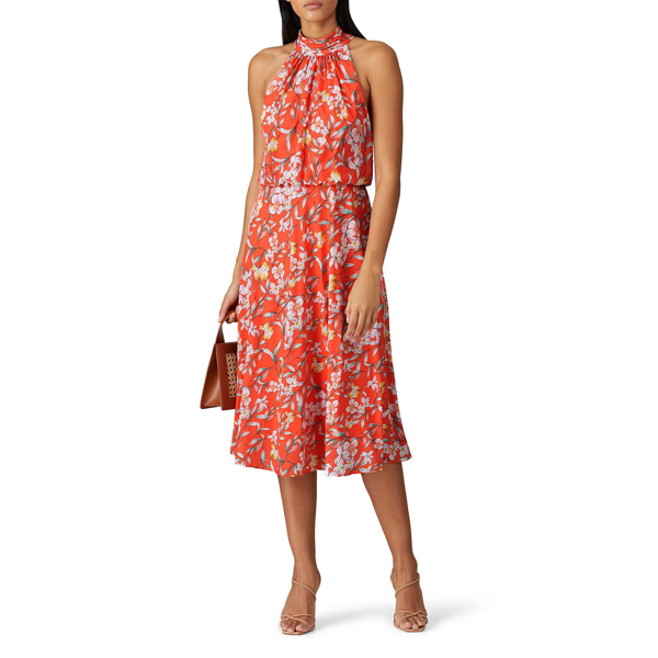 adrianna papell high neck dress