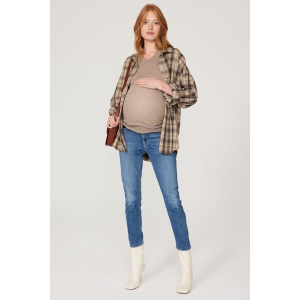 7 For All Mankind Josefina Boyfriend Maternity Jeans blue