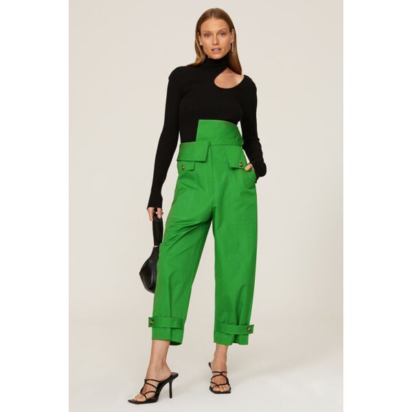 3.1 Phillip Lim Structured Banana Trousers green