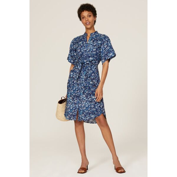 Lauren Ralph Lauren Floral Shirt Dress Blue-print