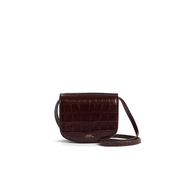 A.p.c. Accessories Mini Dina Croc Embossed Bag red
