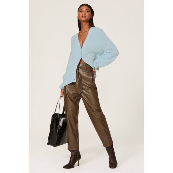 3.1 Phillip Lim Shirred Sleeve Cardigan blue