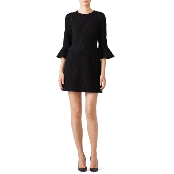 Saylor Pin Striped Constance Dress black-print
