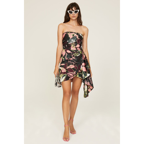 Tanya Taylor Alina Dress Black-multicolored-print