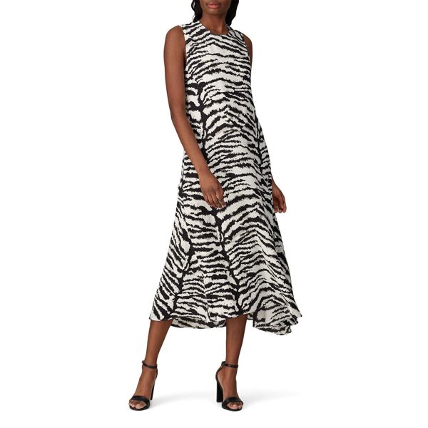 Victor Alfaro Collective Zebra Printed Dress white-print