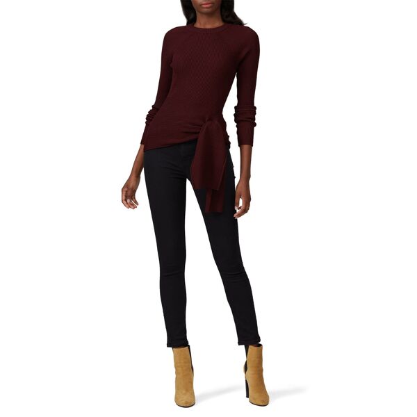 3.1 Phillip Lim Tie Waist Ribbed Pullover Red