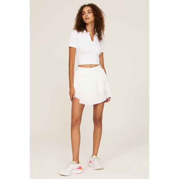 Alala Seamless Polo Top white