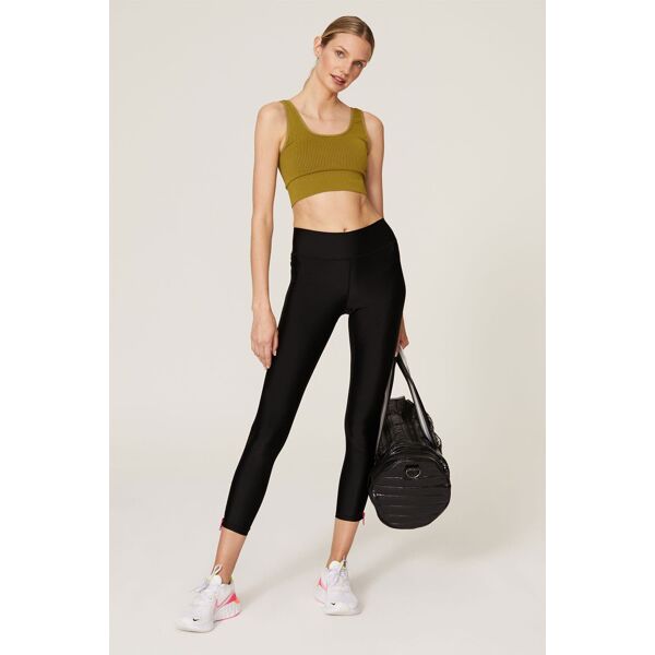 Good American Active Essential Ribbed Bra green