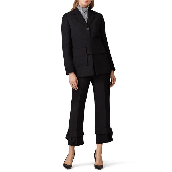 3.1 Phillip Lim Black Belted Cuff Trousers black