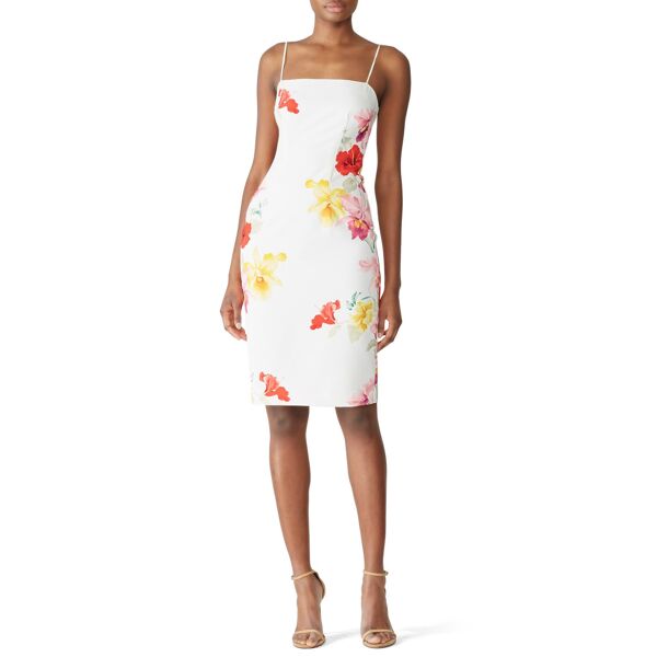 Black Halo Sajae Sheath print-white