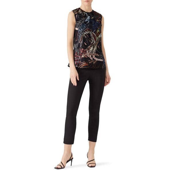 3.1 Phillip Lim Abstract Printed Top print-black