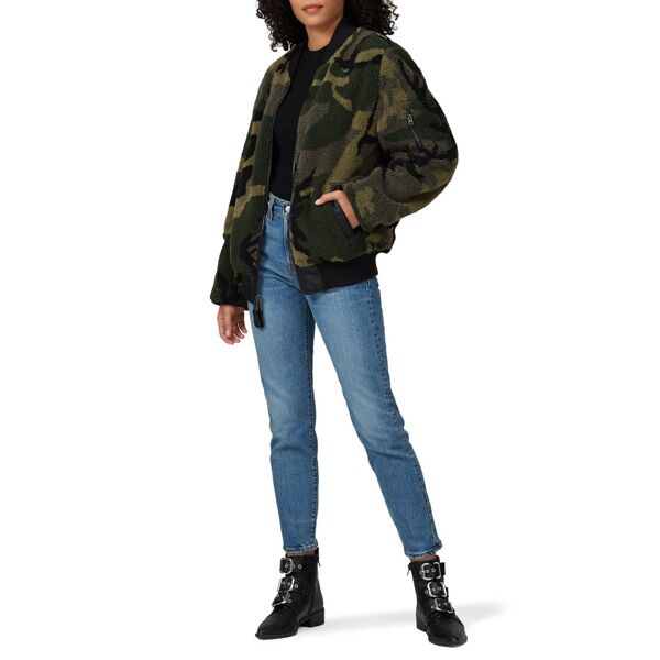 Alpha Industries Camo Faux Sherpa Flight Jacket print-green