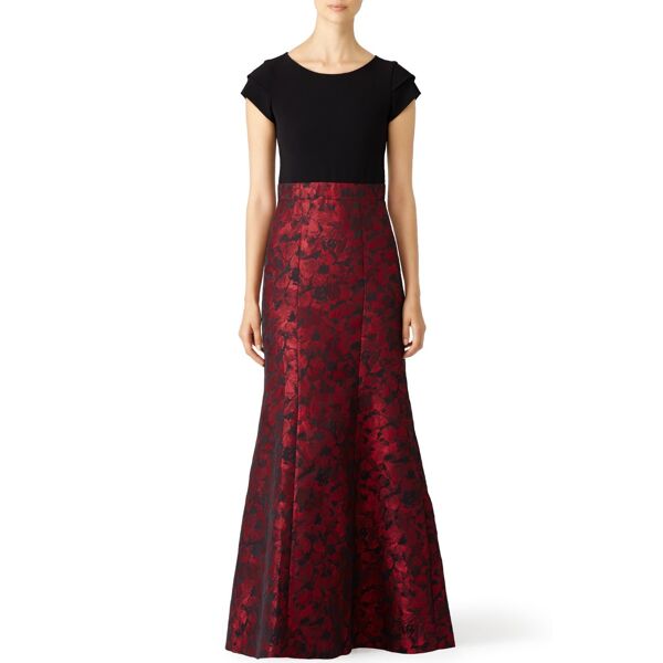 Parker Red Rizzo Gown red-black-print