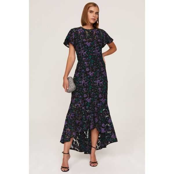 Shoshanna Albany Dress blue-purple-print