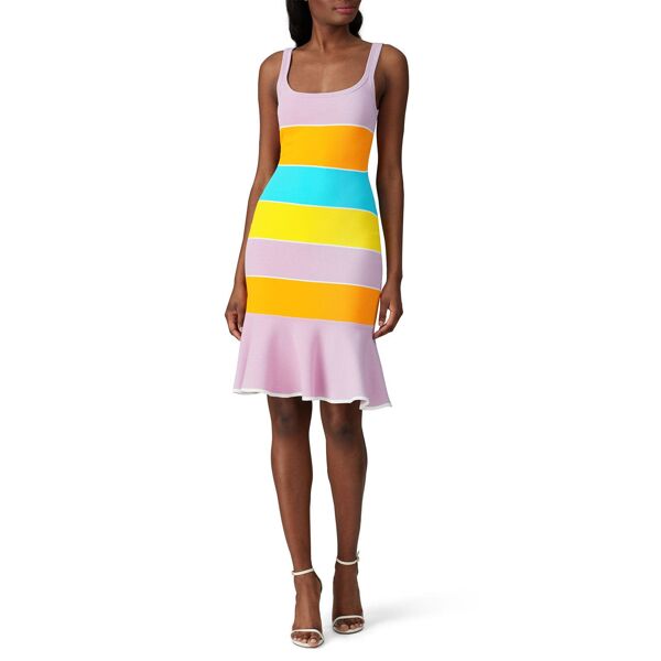 Tanya Taylor Noreen Knit Dress Purple-multicolored-print