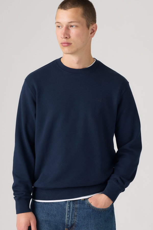 Levi's Original Housemark Crewneck Sweatshirt - male - 2XL - Blue